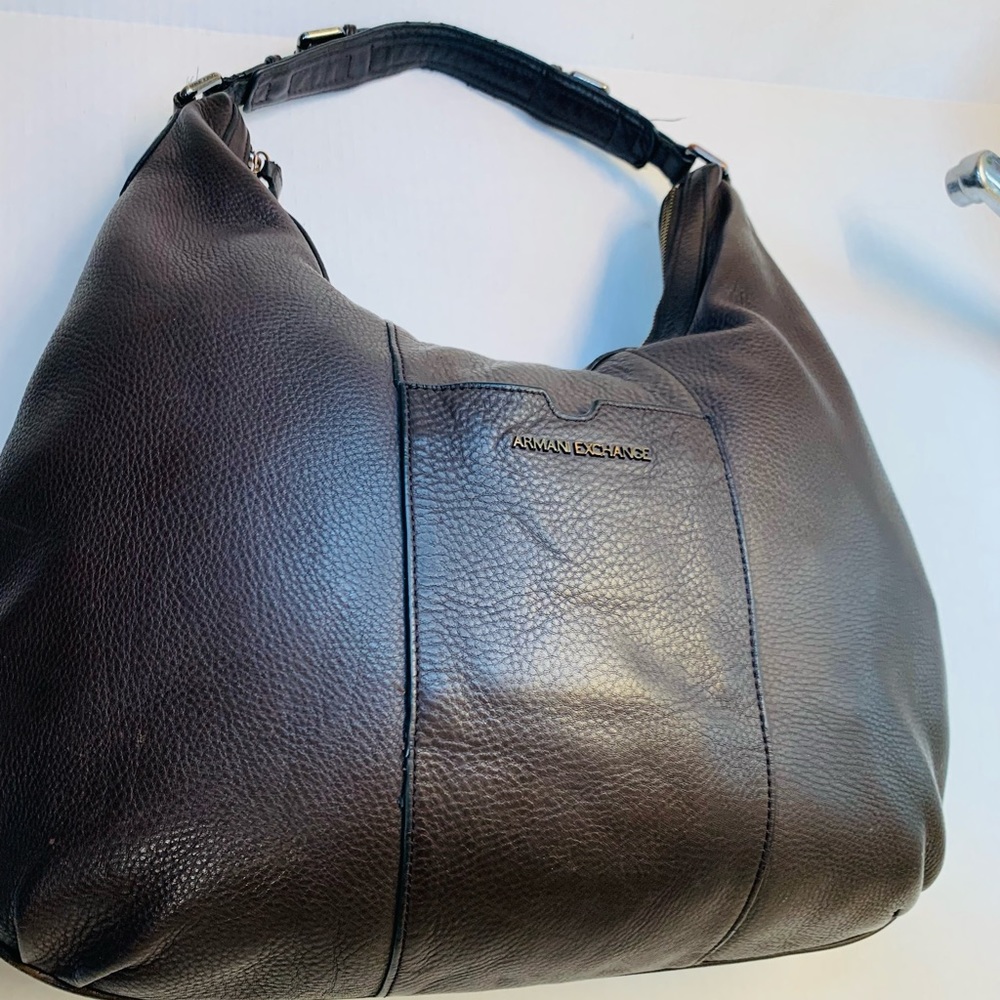 Armani Exchange shoulder handbag brown large bag
